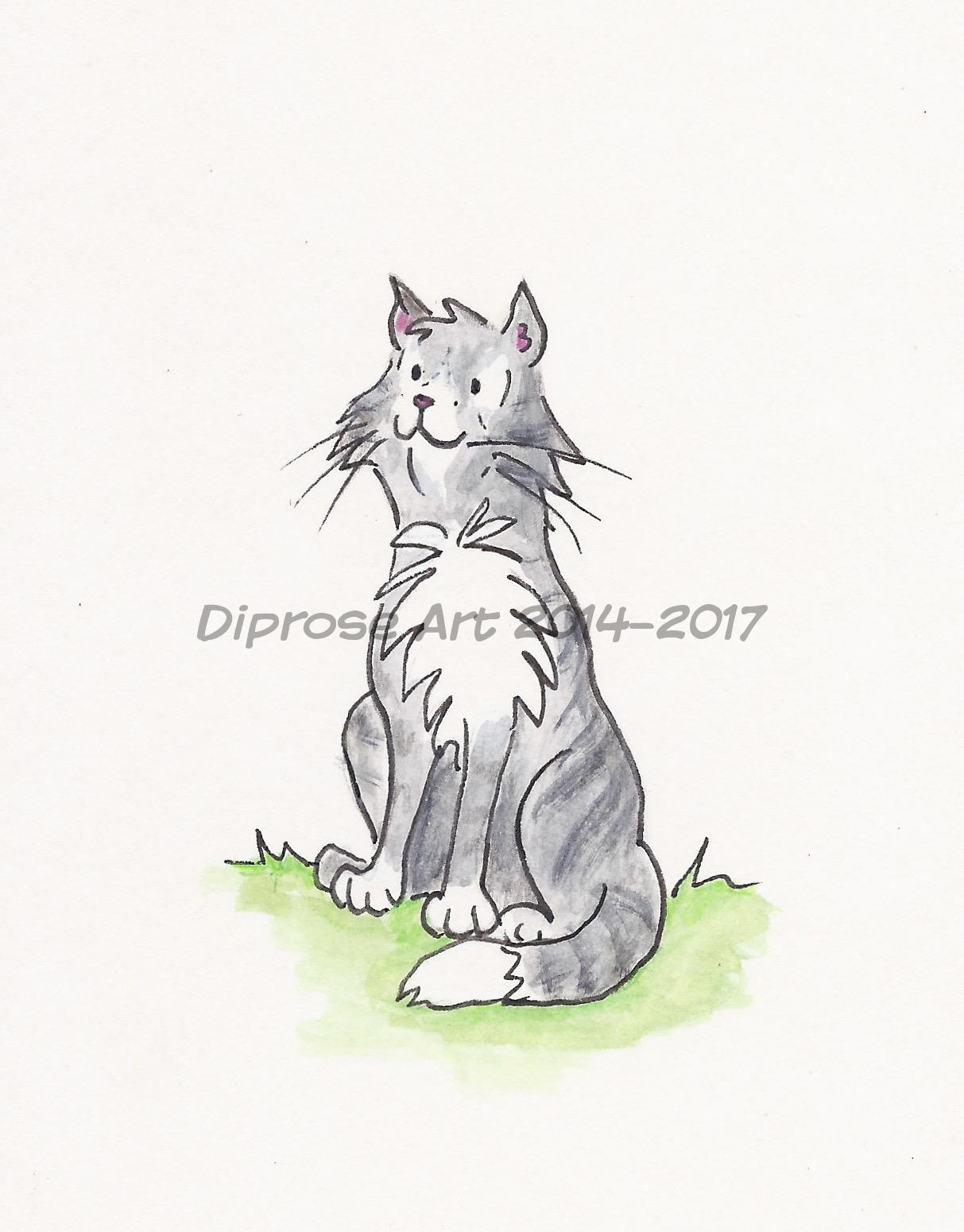 cartoons done to illustrate a veterinary brochure - this is the basic cat